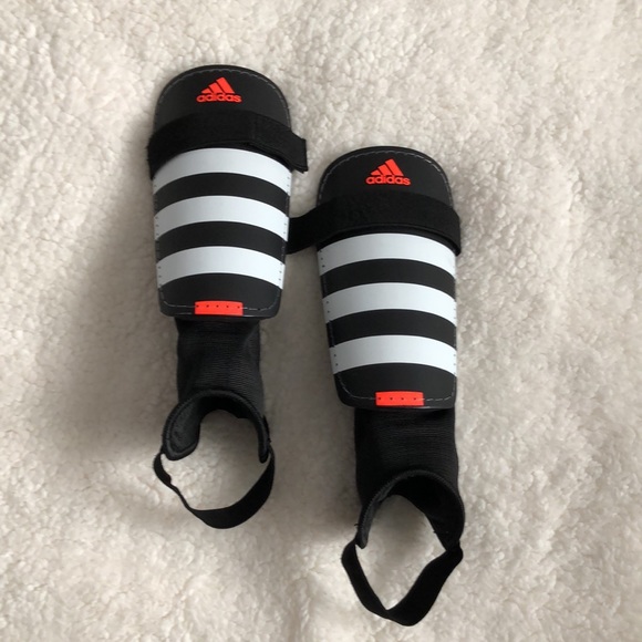 adidas Other - ADIDAS EVERCLUB BLACK/WHITE/SOLAR RED SHINGUARD
